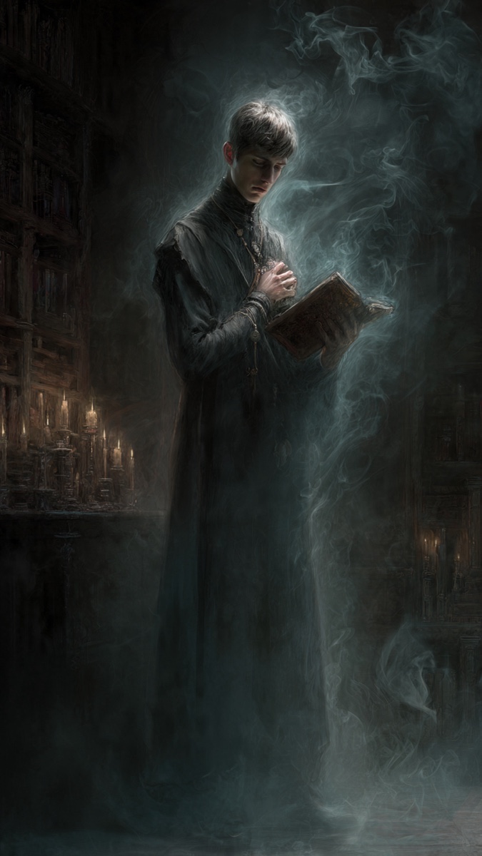 Portrait of Ishmael Demour, a fictional Dark Masons character