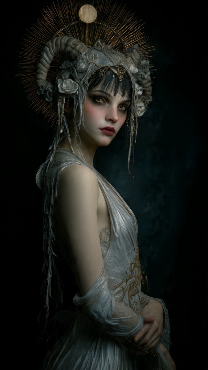 Portrait of Mora Tlalli, a fictional Dark Masons character