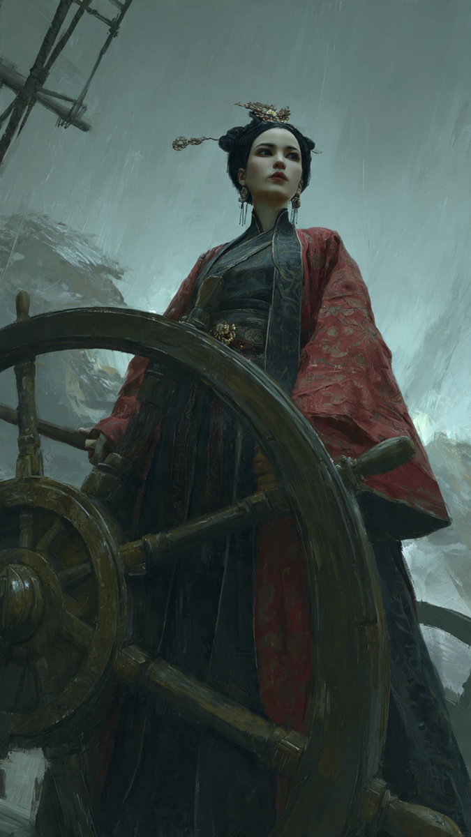 Portrait of Wang Qiuyue, a fictional Dark Masons character